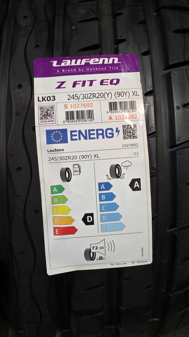 245/30 R20 90Y XL LAUFENN BY HANKOOK LETNÍ PNEUMATIKY, EAN: 8808563526140