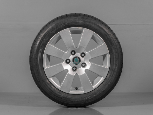 ŠKODA SUPERB, 3U0601025A, 205/55 R16 5x112, ORIGINÁLNÍ LETNÍ ALU SADA