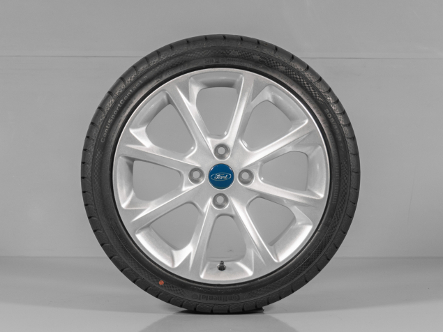 FORD FIESTA, H1BC-1007-C1A, R17, 4x108, SNÍMAČE TLAKU, ORIGINÁLNÍ LETNÍ ALU SADA