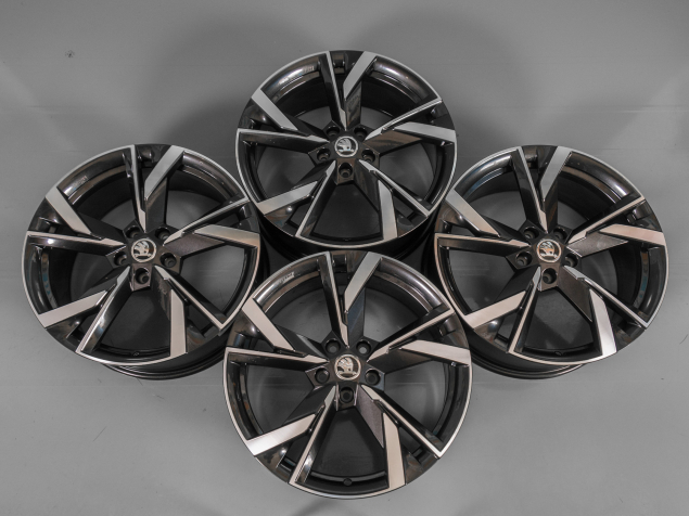 ŠKODA OCTAVIA IV 7,5x19 5x112 ET48 5E3601025, 5E3071499E FL8 NOVÁ ORIGINÁLNÍ ALU KOLA