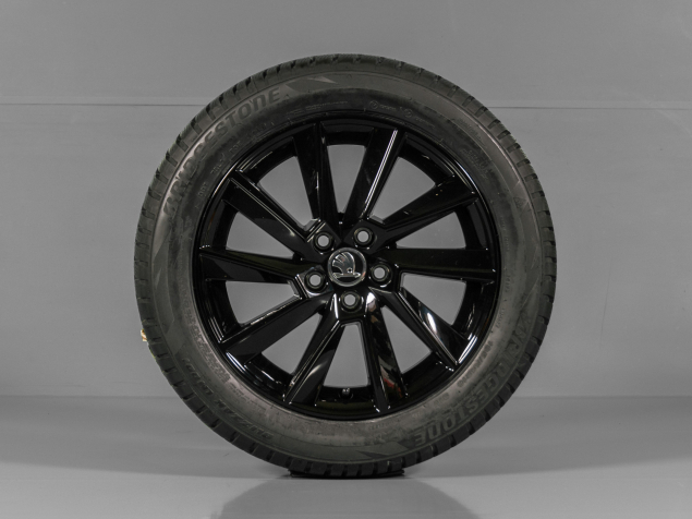 ŠKODA RAPID, FABIA, 60U601025D/E, 195/55 R16, 5x100, NOVÁ ORIGINÁLNÍ ZIMNÍ ALU SADA