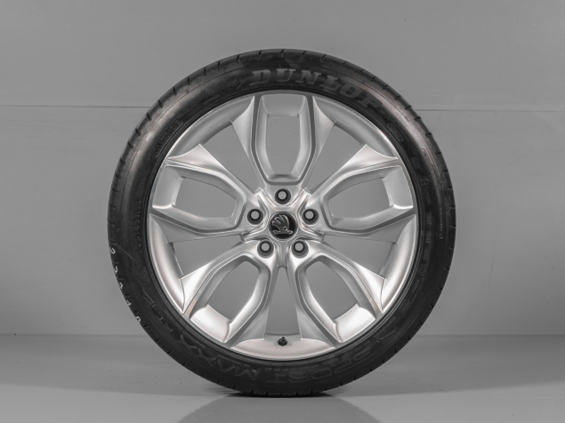 ŠKODA KAROQ 4x4, 57A601025G, 57A071499A 8Z8, 225/45 R19 5x112, ORIGINÁLNÍ LETNÍ ALU SADA CRATER