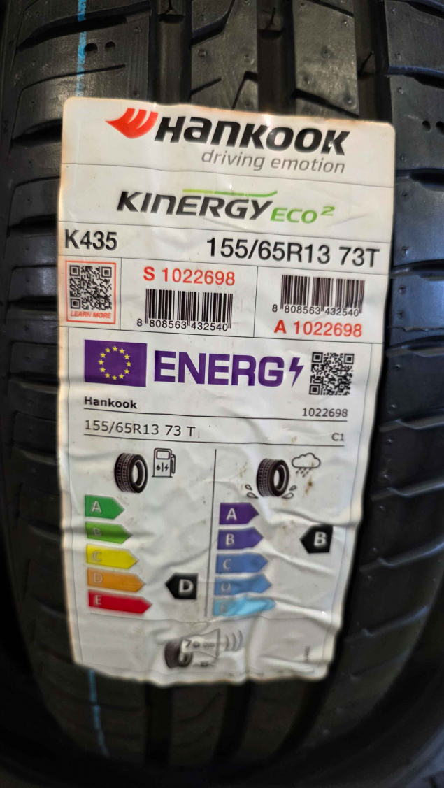 155/65 R13 73T NOVÉ LETNÍ PNEU HANKOOK, 8808563432540