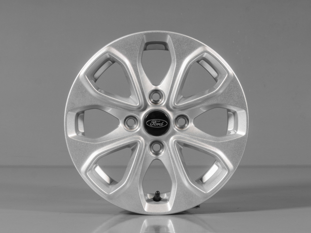 FORD FIESTA 5,5x14 4x108 ET37,5 E3B1-A2A SNÍMAČE TLAKU, ORIGINÁLNÍ DEMO ALU KOLA