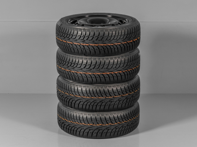 ŠKODA ROOMSTER 6Q0601027M 185/55 R15 5x100 NOVÁ ZIMNMÍ OCELOVÁ SADA